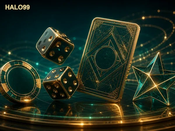 Tampilan lobi game Halo99 di perangkat modern